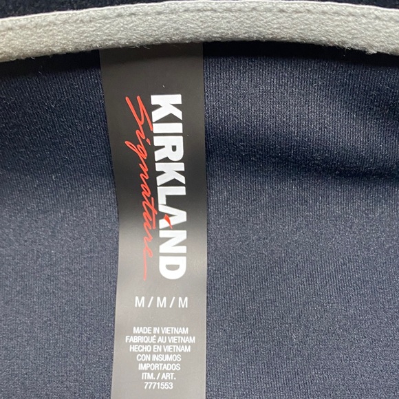 Kirkland Signature Men's Black Quarter Zip Pullover Sweater - Picture 2 of 13